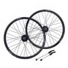BMX Wheelset 20In 406 Bike Rim Disc Brake Quick Release Hub 32 Holes for 7 8 9 10 Speed Cassette 1653g (Color : Black, Size : 406) view 1