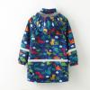 POLG Children's Boys Girls Dinosaur Print Button Rain Jacket Hooded Windproof Raincoat Kids Long Sleeve Hoodie Trench, D-blue, 8-9 Years view 4