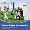 Explore Land 600D Waterproof Golf Cart Cover Universal Fits for Most Brand 4 Passenger Cat (Silver) view 2