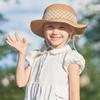 Connectyle Kids Summer Straw Hat Bowknot Beach Sun Protection Hats for Girls Khaki 9-18 Months view 2