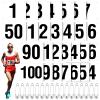 Hanaive 100 Pieces Running Bib Numbers with Safety Pins for Marathon Sports Competition Events Tearproof Waterproof, 6 x 7.5 Inch (1-100 Number) view 1
