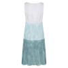 New Fitted Sundresses Gradient Scoop Neck Tank Dress Butterfly Print Shift Dress Swing Casual Beach 2-olive Green view 3