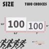 XTACER Running Race Bibs Large Numbers with Safety Pins (Any 1-500) (1-50) view 3