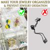 LingLingo Earring Organizer Case Travel Jewelry Organizer Transparent Jewelry Storage Book for Necklace Bracelet Ring Holder with Small Clear Zippered Pouch view 3