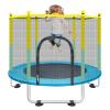 Indoor Trampoline for Kids Ages 1-8, 55" Small Outdoor Toddler Trampoline with Safety Enclosure Net, No-Gap Safe Design, Baby Round Jumping Mat, Recreational Trampolines Birthday Gifts for Boys Girls view 1