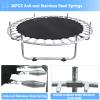 Indoor Trampoline for Kids Ages 1-8, 55" Small Outdoor Toddler Trampoline with Safety Enclosure Net, No-Gap Safe Design, Baby Round Jumping Mat, Recreational Trampolines Birthday Gifts for Boys Girls view 3