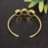 Ishu Gems Gold Plated Brass Botswana Gemstones Adjustable Bangle For Women view 4