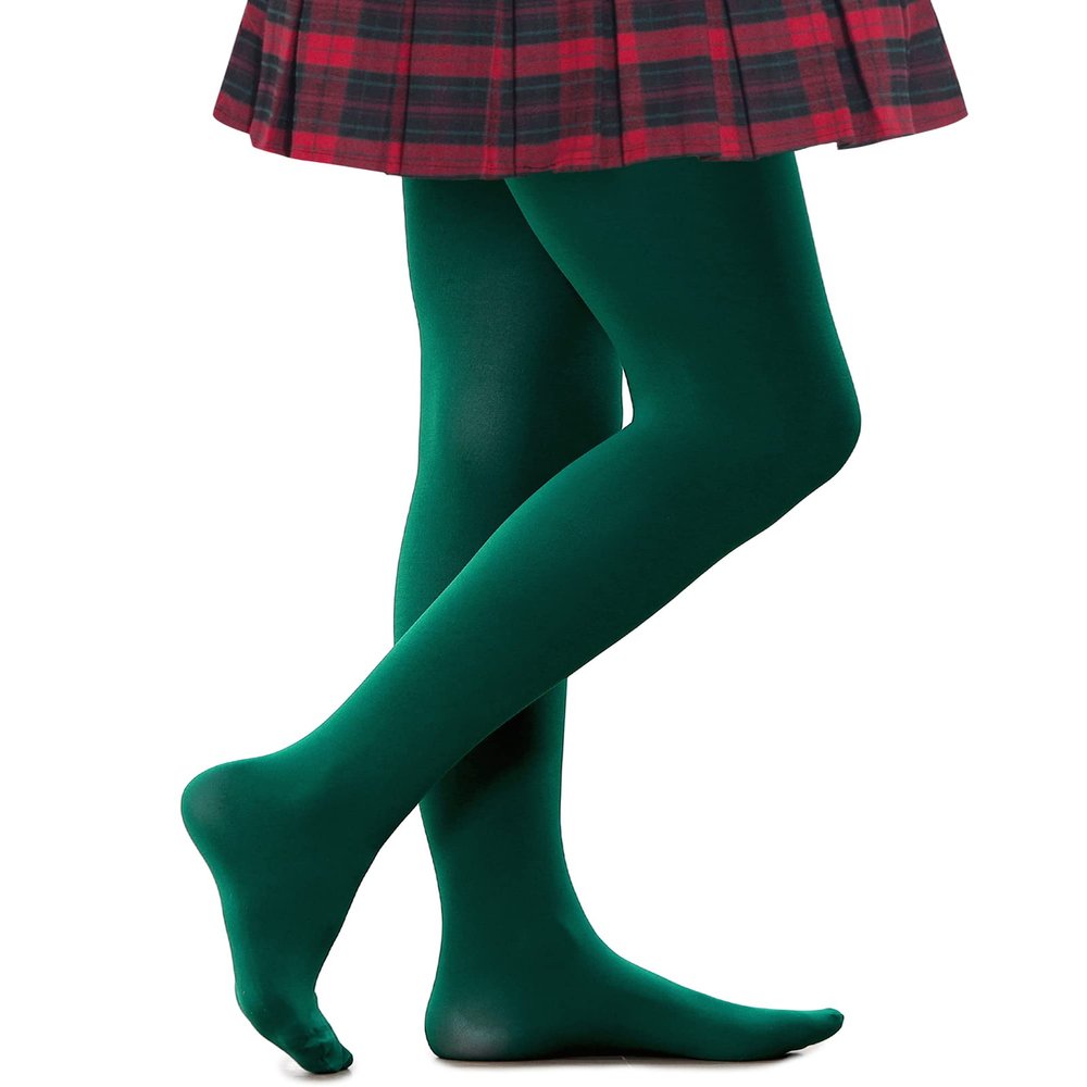 Stelle Girls Ballet Dance Students School Footed Tight (Toddler/Little Kid/Big Kid)(Green,2-4T)