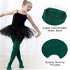 Stelle Girls Ballet Dance Students School Footed Tight (Toddler/Little Kid/Big Kid)(Green,2-4T) view 2