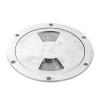 Acouto Boat Round Deck Plate 6" Round Access Hatch Cover Deck Plate 316 Stainless Steel Deck Cover Plate Cabin Bottom Plate and Export Yacht Marine Hardware view 3