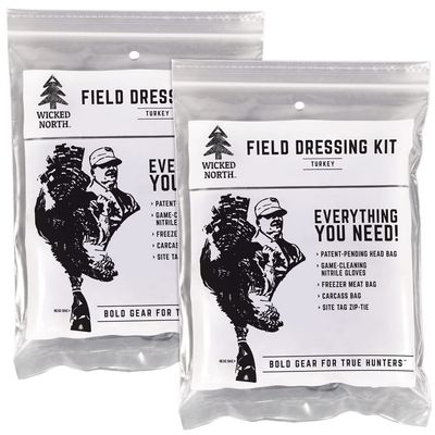 Wicked North Game Processing Kit for Turkey Hunting, 2-Pack, Includes 5 Essentials Gear