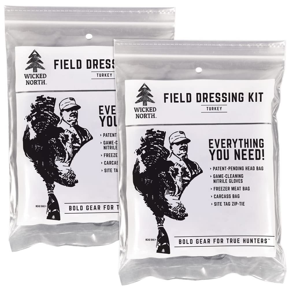 Wicked North Game Processing Kit for Turkey Hunting, 2-Pack, Includes 5 Essentials Gear