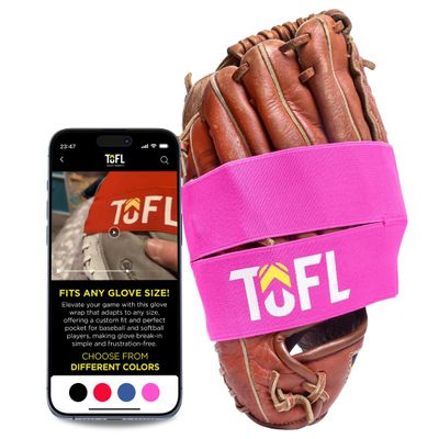 TOFL Baseball Glove Wrap Band for Break-in, Shaping & Glove Care | Baseball Glove Accessories for Mens, Womens, Adult & Youth Mitts
