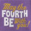 Star Wars Girl's May Fourth Type T-Shirt, Pur Berry, Large view 2