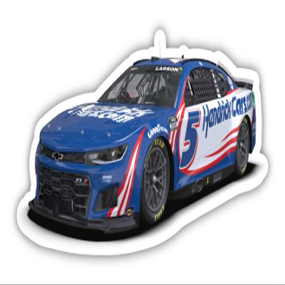 R and R Imports Nascar #5 Kyle Larson 4-Inch Vinyl Decal Stiker Car Design