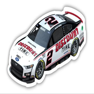 R and R Imports Nascar #2 Austin Cindric 4-Inch Vinyl Decal Stiker Car Design
