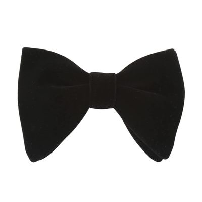 Eeleva Men's Elegant Adjustable Pre-tied Bow Ties Velvet Big Size Bowtie Formal Tuxedo Bowtie (Black), 4.7 inch