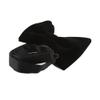Eeleva Men's Elegant Adjustable Pre-tied Bow Ties Velvet Big Size Bowtie Formal Tuxedo Bowtie (Black), 4.7 inch view 3