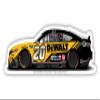 R and R Imports Nascar #20 Christopher Bell 4-Inch Vinyl Decal Stiker Car Design view 1