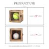 Freezing point 9" Baseball 12" Softball Display Case for Balls Homerun Shadow Box Frame Wall Mount Small Stand Holder Cubes Memorabilia Clear Sport Collectibles Single Gifts for Boys Carbonized 1 view 3