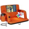 Alpcour Heated Reclining Stadium Seat for Bleachers  Wide Bleacher Chair with Back Support and Cushion, Armrests, Side Pockets, & Hook  Stadium Seats Chairs for Camping, Kayak, Paddle Board & More view 1