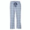 boxercraft Haley Flannel Pant for Women, 100% Cotton Flannel Pant with Side Pockets and Adjustable Drawstring, Heritage Carolina Blue M view 1
