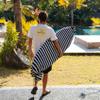 PAMGEA Surf Squared 5'8" Shortboard Surfboard Sock Cover  Lightweight Stretch SUP & Paddleboard Bag, Protective Sleeve for Shortboard, Longboard, Hybrid, Wakesurf  Surfing Accessory, Black view 2