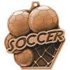 2.25" Soccer Medal Awards, Bronze Masters Soccer Team Trophy Awards Includes Free Neck Ribbon 100 Pack Prime view 2