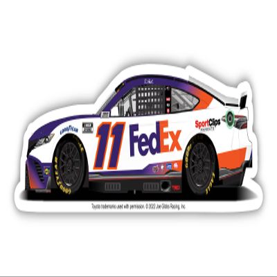 R and R Imports Nascar #11 Denny Hamlin 4-Inch Vinyl Decal Stiker Car Design