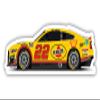 R and R Imports Nascar #22 Joey Logano 4-Inch Vinyl Decal Stiker Car Design view 1
