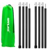 SAN LIKE Aluminum Tent Poles for Tarp, 60inch, 2 Sets (4 Sections), Black, Waterproof, Camping view 1