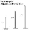 SAN LIKE Aluminum Tent Poles for Tarp, 60inch, 2 Sets (4 Sections), Black, Waterproof, Camping view 2