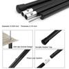 SAN LIKE Aluminum Tent Poles for Tarp, 60inch, 2 Sets (4 Sections), Black, Waterproof, Camping view 4
