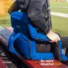 Alpcour Heated Reclining Stadium Seat for Bleachers  Wide Bleacher Chair with Back Support and Cushion, Armrests, Side Pockets, & Hook  Stadium Seats Chairs for Camping, Kayak, Paddle Board & More view 2