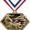 2.25" Martial Arts Medal Awards, Gold Masters Martial Arts Team Trophy Awards Includes Free Neck Ribbon 100 Pack view 1