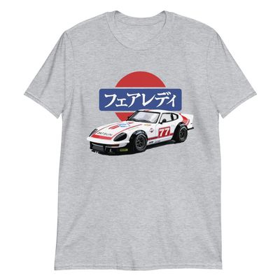 1975 Datsun 280z S30 Fairlady Z JDM Japanese Racer Short-Sleeve Unisex T-Shirt Sport Grey