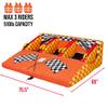 SUNNY & FUN Towable Water Tube - 3-Person Inflatable Floating Raft with Cushion Seats, Grip Handles, Dual Tow Points & Speed Safety Valve for Fast Inflation - 12V Air Pump & Tow Rope Included view 3