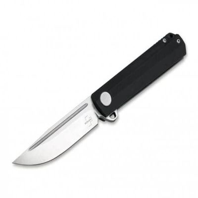 Boker Plus Cataclyst G10 - 2.95" Folding Knife 440C Blade, Backflipper and Framelock Design with Black G10 Scales - 01BO674