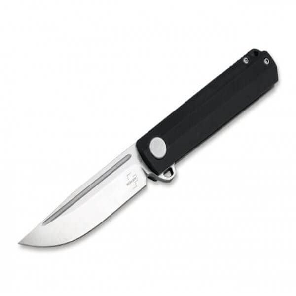 Boker Plus Cataclyst G10 - 2.95" Folding Knife 440C Blade, Backflipper and Framelock Design with Black G10 Scales - 01BO674