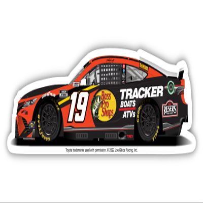 R and R Imports Nascar #19 Martin Truex Jr. 4-Inch Vinyl Decal Stiker Car Design
