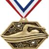 2.25" Swimming Medal Awards, Gold Masters Swimming Team Trophy Awards Includes Free Neck Ribbon 50 Pack Prime view 1