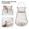 UCandy Galvanized Steel Wire Fish Baskets, Portable Fishing Basket for Fish Outdoor,Collapsible Wire Fish BasketsMinnow Bucket. (Gold, 15X23 INCH) view 3