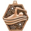 2.25" Swimming Medal Awards, Bronze Masters Swimming League Trophy Awards Includes Free Neck Ribbon 50 Pack view 2