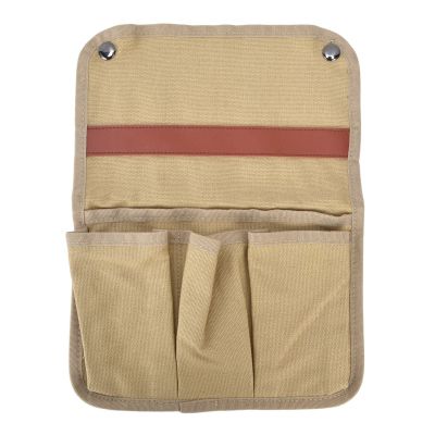 Beach Chair Storage Bag Container, Folding Camping Chair Side Storage Bag for Outdoor, Beach, Camping(Khaki)