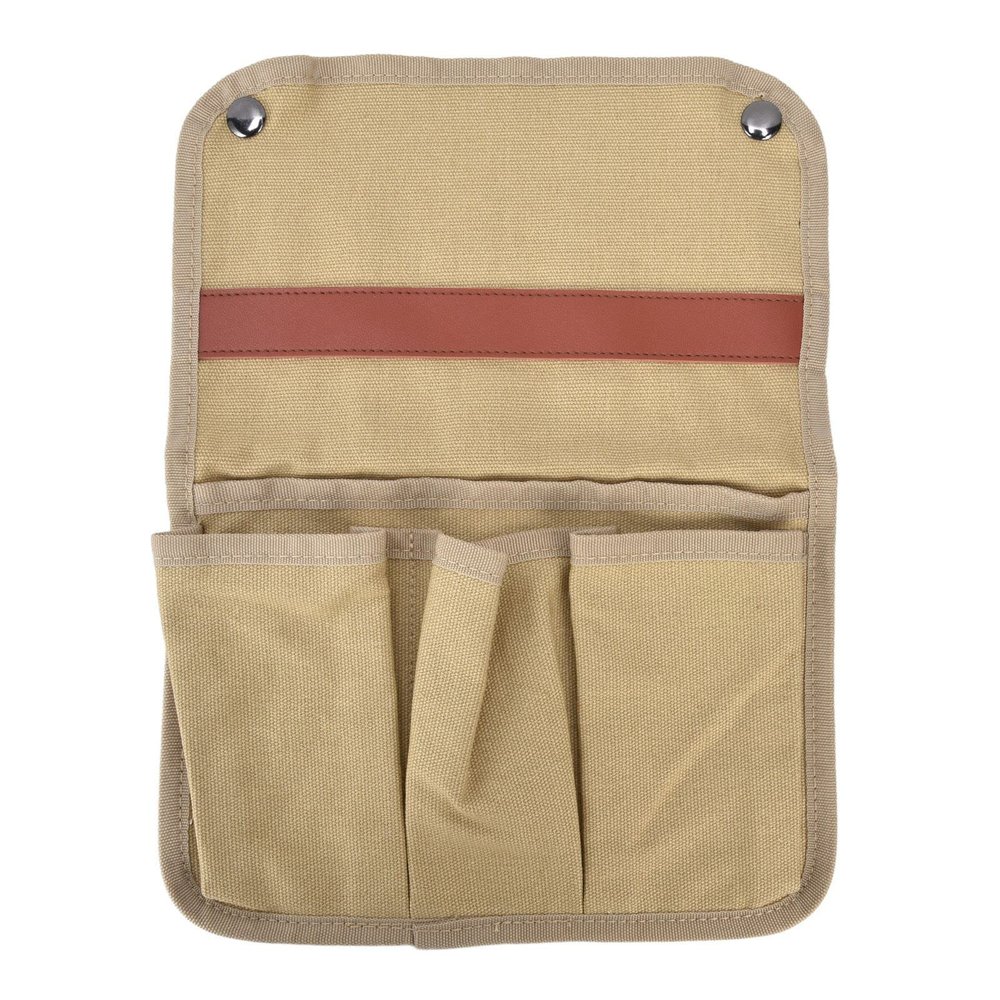 Beach Chair Storage Bag Container, Folding Camping Chair Side Storage Bag for Outdoor, Beach, Camping(Khaki)
