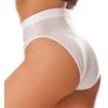 Hedmy Women Oil Glossy Seamless High Waist Booty Shorts Hot Pants High Cut Briefs Rave Dance Bottoms Glossy White X-Large view 4