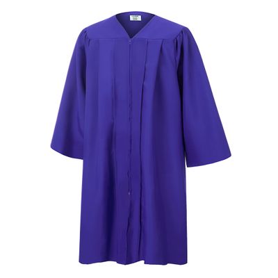 SAMDEEMI Unisex Adult Matte Graduation Gown Only, for High School, Bachelor, Choir Robes, Pulpit Robe, Pastor and Halloween, purple 57"