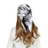 RIIQIICHY Head Scarf Like Silk Satin Hair Scarf for Women Sleeping Square Designer Bandana Floral Scarf for Hair Wrapping at Night 27.5 Inch view 1