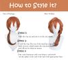 Wiggy Mermaid Short Orange Wig for Cosplay Costume Male Men Anime Layered Fluffy Character Costume Wig Heat Resistant Halloween Party Wig + Wig Cap (Orange) view 2