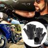 MGGMOKAY Womens Fingerless Leather Driving Gloves Soft Sheepskin Half Finger Cycling Motorcycle Gloves Unlined,Black,M view 3